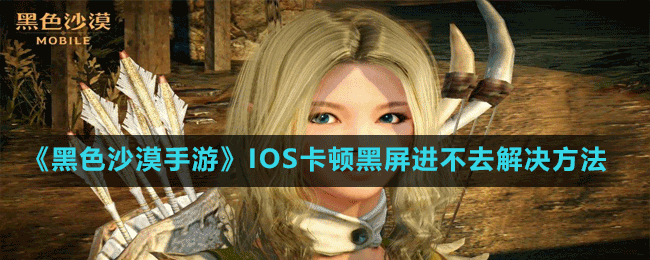 《黑色沙漠手游》IOS卡頓黑屏進不去解決方法