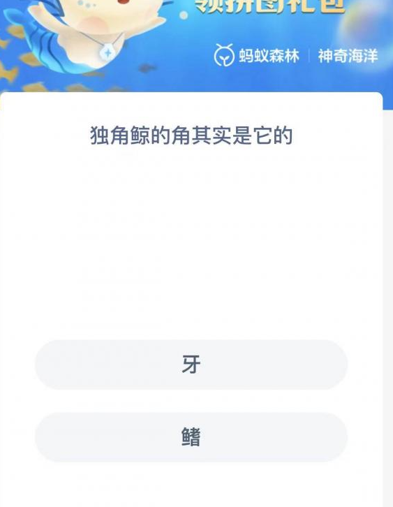 《支付寶》神奇海洋9月1日答案分享