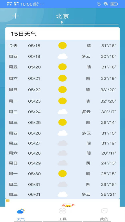 精準(zhǔn)本地天氣截圖(1)