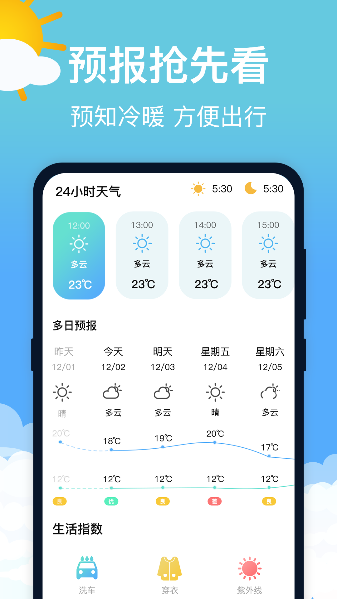 萌兔天氣預(yù)報截圖(3)