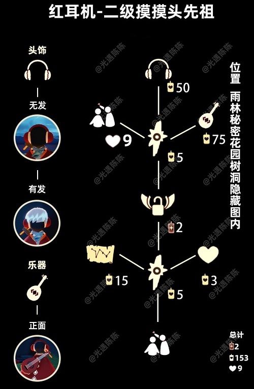 《光遇》6.9復(fù)刻紅耳機(jī)先祖位置分享